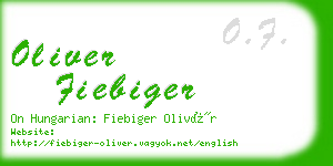 oliver fiebiger business card